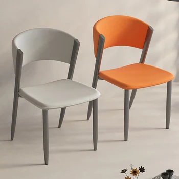 Итальянский обеденный стул Легкий Роскошный рабочий стол Стул Современные минималистичные стулья для столовой Модный стул для ресторана отеля со спинкой