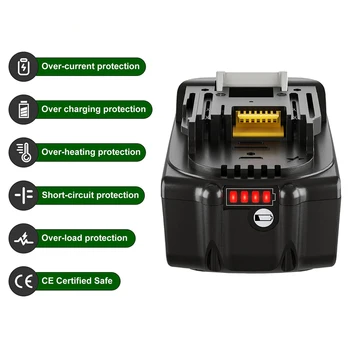 Модернизированная литиевая батарея подходит для электроинструментов Makita Rechargeable Battery серии CXT 5000mAh BL1040B 1015 1020B.
