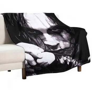 Одеяло Eric Draven Crow, Мягкое большое одеяло, зимние постельные одеяла, фланелевая ткань