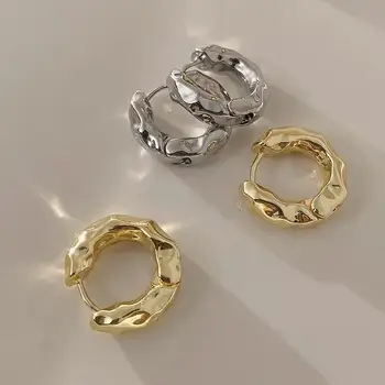 Элегантные круглые серьги для женщин и девочек, роскошные серьги-кольца, свадебные украшения для помолвки в винтажном стиле, Эстетические украшения Aretes EH112