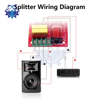 Плата делителя частоты динамика 2-полосный фильтр высоких и низких частот Hi-Fi Audio Crossover Частотный распределитель Модуль DIY