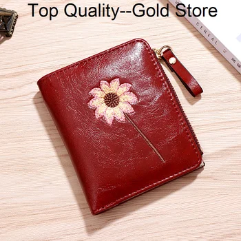 Женский кошелек Slim, маленький кожаный кошелек от люксового бренда, самый продаваемый дизайнерский кошелек Moda Mujer 2024