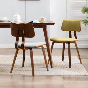 Скандинавские обеденные стулья из массива дерева, стул со спинкой для кухни, спальни, Современная минималистичная мебель для дома, стул для ресторана отеля, стул для ресторана