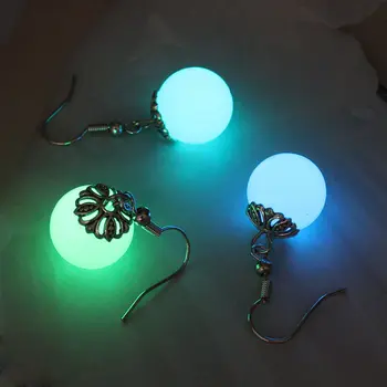 Забавные зеленые синие флуоресцентные серьги-шарики для женщин и мужчин Аксессуары Роскошные ювелирные изделия в стиле Y2k для женщин Оптом для перепродажи Шарм
