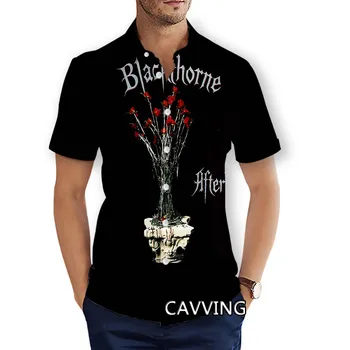 Модные повседневные рубашки с 3D-принтом Blackthorn band, мужские / женские свободные дышащие рубашки с короткими рукавами