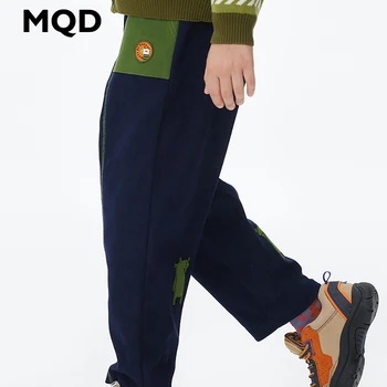 [Дизайнерская серия] MQD Детская одежда для мальчиков 2023, Осенние новые повседневные брюки средних и больших размеров, Детские длинные брюки в западном стиле