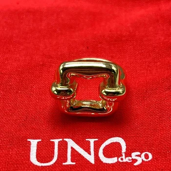 2023 UNOde50 Бестселлер европейской и американской моды, изысканное женское кольцо, подарочная сумка для романтических праздничных украшений с сумкой
