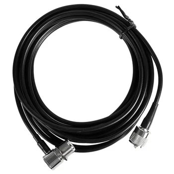 RG58 RG-58 50 Ом Автомобильная антенна коаксиальный кабель 5 метров Uhf Женский -Uhf мужской (черный)