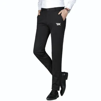 Весенне-летние мужские брюки для гольфа, высококачественные мужские эластичные брюки Ice Silk, одежда для гольфа, мужские повседневные брюки