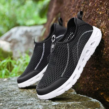 Летняя Новая мужская обувь для бега по ручью, Спортивная обувь для бега по болоту, сетчатая дышащая повседневная обувь