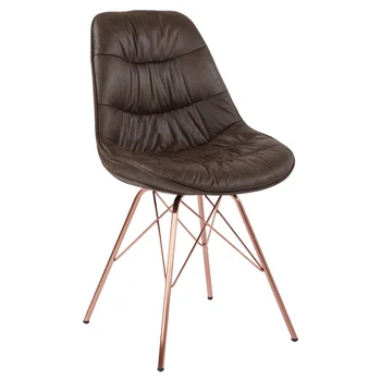 Обеденный стул Langdon, поставляемый из США, из потертой ткани с седлом, с обивкой из искусственной кожи, прочный и долговечный, 19,75 Ш X 22,25 Г X 34 Ч дюйма
