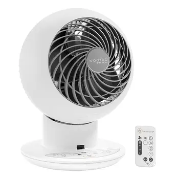 Компактный циркуляционный вентилятор SC15TC с дистанционным управлением, белый