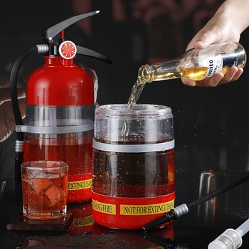 1,5-литровый диспенсер для напитков, креативная форма для наливки пива в форме огнетушителя, акрил большой емкости для винных напитков, пивных ликеров