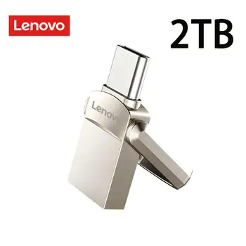 Lenovo USB 3.0 2 ТБ Высокоскоростной Флеш-Накопитель Водонепроницаемый Флешка USB Флэш-Накопитель Высокоскоростной 512 ГБ Памяти Для Компьютера Бесплатная Доставка