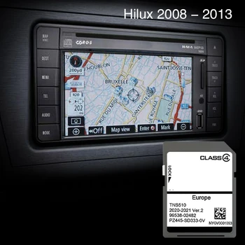 TNS510 V2 Использовался для Toyota Hilux с 2008 по 2013 год, чехол для отслеживания Ирландия Литва Португалия Карта SD Карта памяти навигации