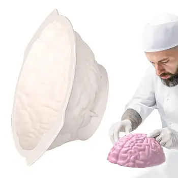 Силиконовая форма для мозга, формы для мозга для литья из эпоксидной смолы, формы для торта с мозгом человека, Силиконовые формы для украшения торта, инструменты для выпечки