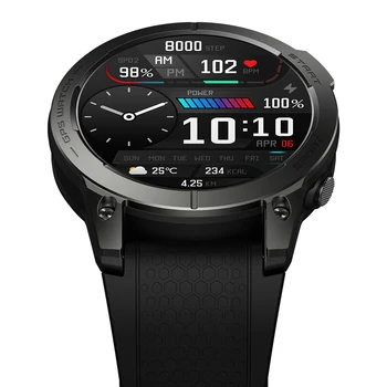 [Флагман 2023 года] Смарт-часы Zeblaze Stratos 3 Премиум-класса с GPS-дисплеем Ultra HD AMOLED, Встроенным GPS Hi-Fi Bluetooth Для телефонных звонков