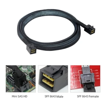 MINI 8643-SFF 8643 Встроенный Серверный Кабель Для Передачи данных Mini-sas HD- SFF-8643 Сервер Данных Жесткий Диск Raid-Кабель 50см 100см