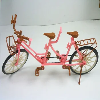 Двухместный Большой велосипед для девочек, переодевающаяся кукла, аксессуары для кукольных игрушек, аксессуары для велосипедных семейных игрушек