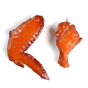 Ожерелье из жареных цыплят ручной работы для творческого моделирования еды Куриная ножка Link C