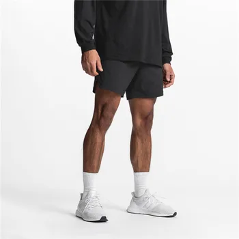 Мужские летние модные пляжные шорты с логотипом на заказ, купальники, однотонные повседневные спортивные дышащие быстросохнущие шорты оверсайз