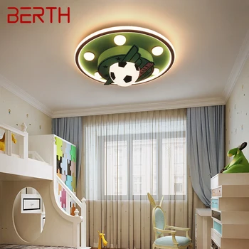 Современный потолочный светильник BERTH, светодиодный, 3 цвета, креативный мультяшный футбольный декор, детский светильник для дома, светильник для детской спальни
