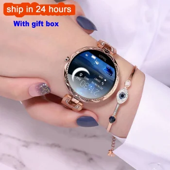 Новые модные умные часы для женщин, водонепроницаемое носимое устройство, пульсометр, Спортивные женские Умные часы для женщин AK15
