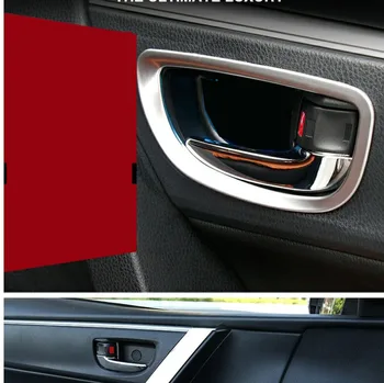 наклейка на подлокотник внутренней двери с блестками для Toyota 14-22 Corolla