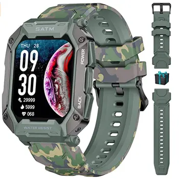 Новые умные часы для мужчин Bluetooth с полным сенсорным экраном 5ATM Водонепроницаемые часы Спортивные Фитнес Relogio Masculino Мужские умные часы Man
