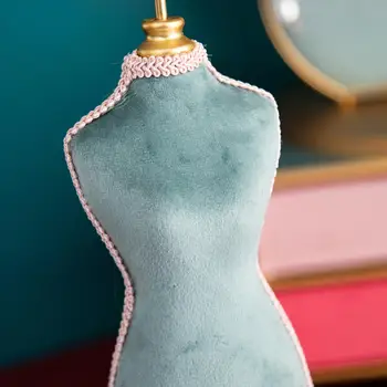 Ювелирный дисплей Ожерелье Серьги Кольца Женщины Девушки Свадебный подарок Синий