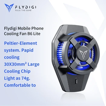 flydigiB6 Lite Радиатор быстрого охлаждения Универсальный Бесшумный Охладитель для мобильного телефона Вентилятор Полупроводниковый Радиатор на задней клипсе Портативный