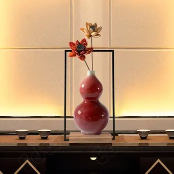 Ваза в форме тыквы, простые ретро-вазы, цветочные композиции, неоклассические керамические вазы, креативные украшения для гостиной, Ваза для цветов