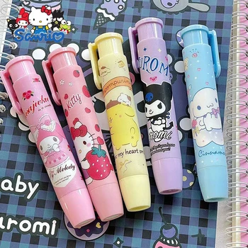 2023 New Spot Sanrio Мультяшный пресс-ластик в форме ручки Melody Kulomi Cinnamoroll, милый ластик, удобная детская одежда оптом