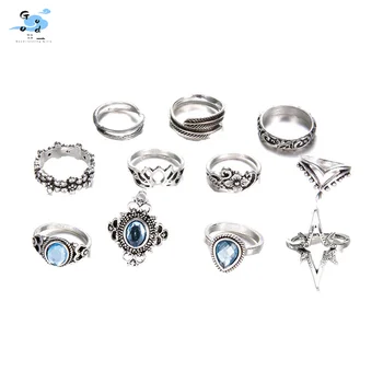 Женское Богемное Свадебное кольцо для влюбленных, Хрустальное кольцо над кольцами, Простые и модные Новые женские аксессуары для колец 2023