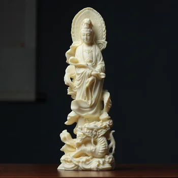 Статуя Будды Жуйи Нефритового Дракона Авалокитешвары, статуя из смолы, скульптура дома, комнаты, офиса, статуя фэн-шуй, бесплатная доставка