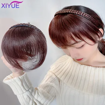 XIYUE Лента для волос, челка, интегрированный женский лоб, закрывающий белые волосы, артефакт, аксессуары для волос, воздушная челка, обруч для волос, головной убор