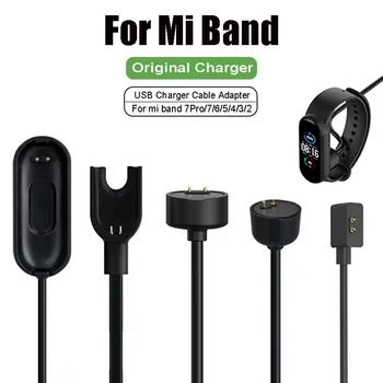 USB Зарядное Устройство для Xiaomi Mi Band 7Pro 7 6 5 Кабель для Быстрой Зарядки MiBand 2 3 4 Магнитные Зарядные Устройства Smartband Портативная Зарядка