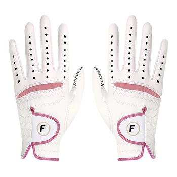 【1 Пара】 Перчатки для гольфа F, Женские нескользящие износостойкие перчатки для гольфа из овчины Tour #GTL1
