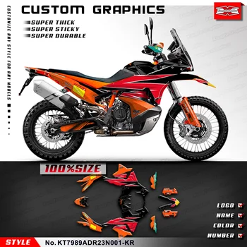 Наклейка на мотоцикл с графикой Кунг-фу Полный комплект виниловых наклеек для 790 /890 Adventure R 2023