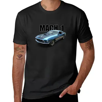 Новая великолепная синяя футболка Ford Mustang Mach 1 1969 года выпуска, графическая футболка, эстетическая одежда, мужские футболки champion
