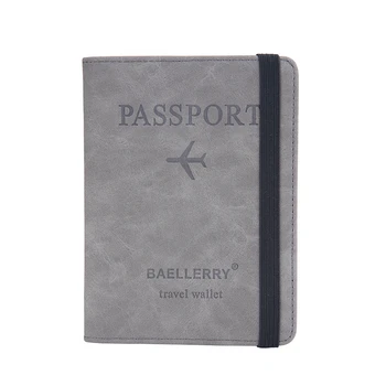 2023 Чехол для визитных карточек, RFID-обложки для деловых паспортов, держатель многофункционального удостоверения личности, чехлы-бумажники из искусственной кожи, аксессуары для путешествий