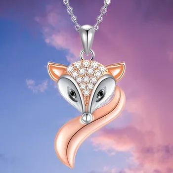 Модное ретро-ожерелье с темпераментом танцующей лисы для женщин, Романтическая вечеринка, ювелирные аксессуары для друзей, подарок на День рождения