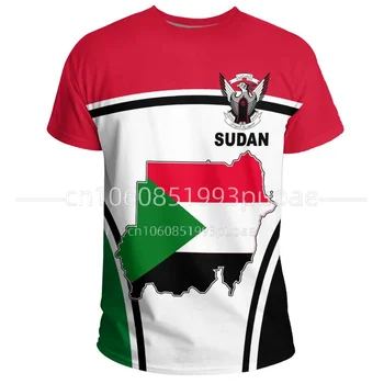 2023 Новая повседневная толстовка African Zone в этническом племенном стиле с летним принтом, футболка с активным флагом Южного Судана, мужские топы