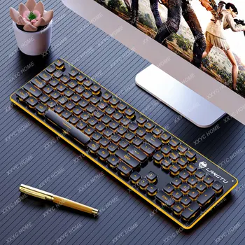 Настольный компьютер, ноутбук, Шоколадный Интернет-бар, подсветка, отключение офисного набора текста, крышка клавиатуры и мыши, Специальный маленький набор мыши