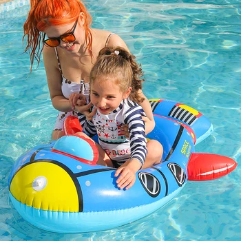 Надувная детская лодка, кольцо для плавания, ПВХ Детское сиденье для плавания, водонепроницаемые игрушки с рулевым колесом для игр у бассейна
