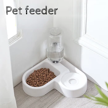 Миски для воды и еды с гравитацией, миски для кошек с автоматической бутылкой для воды, миска для домашних животных, миска для кормления кошек и маленьких собак