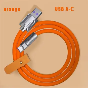 Кабель USB C Кабель для зарядки 1 м 6A кабель для быстрой зарядки со светодиодной подсветкой Кабель для зарядки типа C Повышенная прочность на растяжение